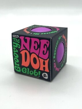 Nee Doh - Swirl, The Groovy Glob - Purple Squishy Ball, Small